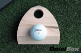 Golf Ball Putting Aid Solid Maple Wood