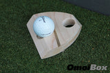 Golf Ball Putting Aid Solid Maple Wood